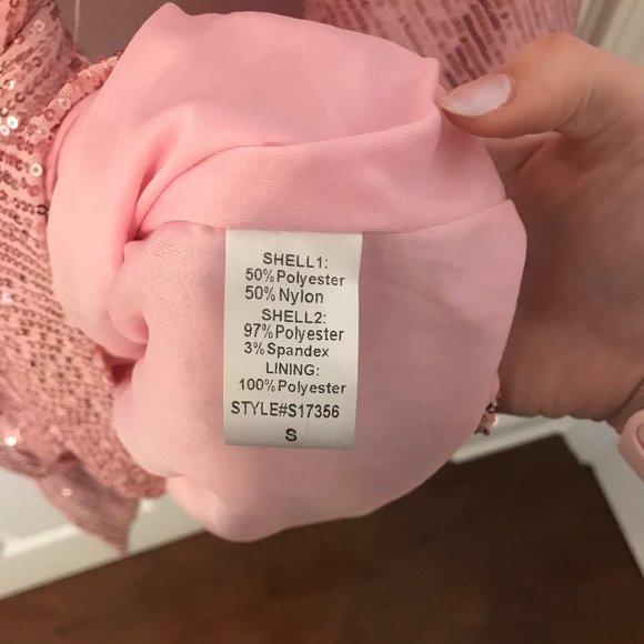 Boutique Pink Sequin Loosely Fitted Cocktail Dress - Picture 12 of 13